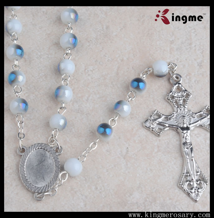 ,galss beads rosary